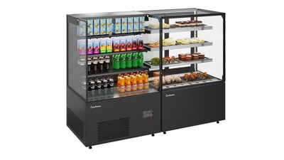 Кондитерская холодильная витрина Полюс Cosmo КС78-130 VV 0,9-2 (открытая)