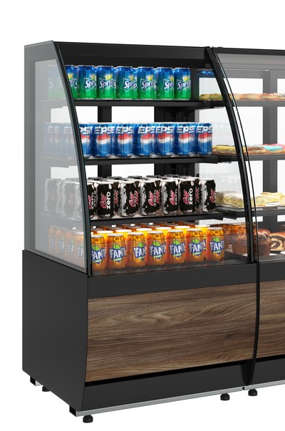 Витрина кондитерская Carboma K70 VM 0,9-2 STANDARD открытая, горка