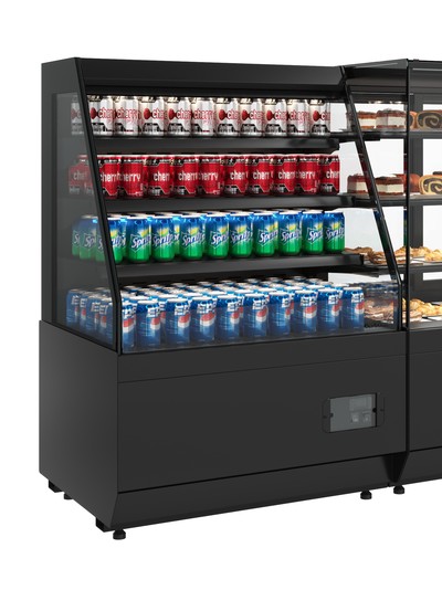 Витрина холодильная Carboma Cube KC70 VM 0,6-2 STANDARD открытая, горка (версия 2.0)