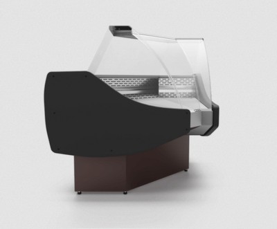 Универсальная витрина Арктика КВC U-V (угол внутренний)