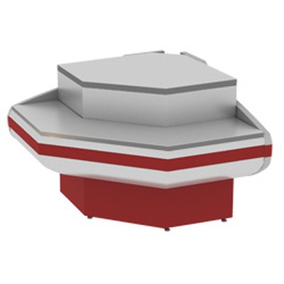 Кассовый прилавок угловой Cryspi Gamma-2 ОС КНП (угол внешний) (без боковин)