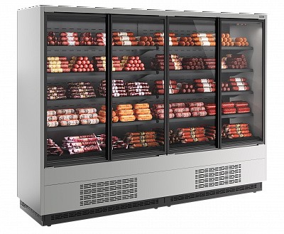 Пристенная витрина Carboma Cube 2 FC20-07 VV 2,5-1 0300 STANDARD фронт X1 (версия 2.0) (9006-9005)