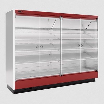 Пристенная витрина Марихолодмаш София 195/71 ВХСп-2,5 со стеклянными дверями фруктовая