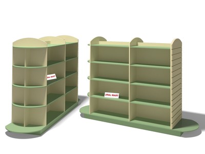 Стеллаж островной двойной Сао-0124 