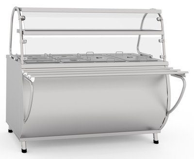 Комплект защитных экранов 2 полки (1500 мм) для линий раздач Abat