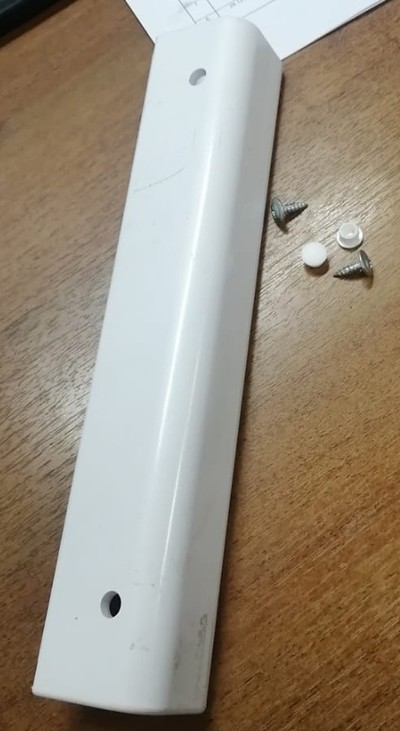 Комплект ручки для Polair СМ107 L=260 (пластиковая белая)