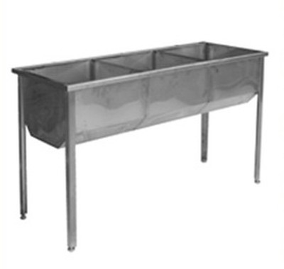 Ванна моечная ВМЦ 33/65 (сварная, 3 секции, без борта)