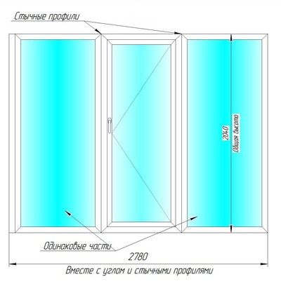 Холодильная камера для цветов профильная 0,08 КХ-006 (1,2*2,86*2,2) стекл. блок по двум смежным сторонам