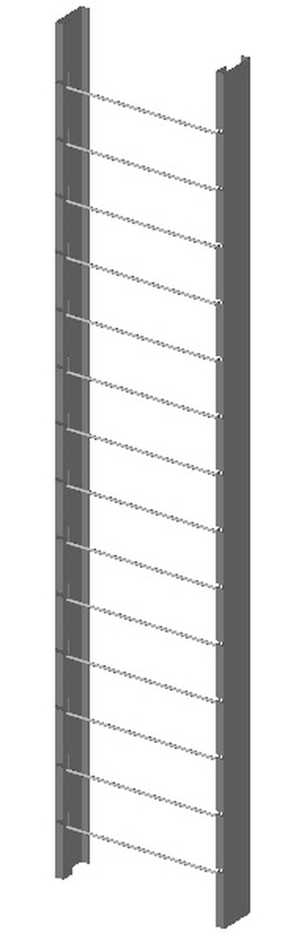 Стеллаж для обоев металлические направляющие (обои 1050 мм) 
