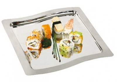 Блюдо металлическое квадратное APS 35733