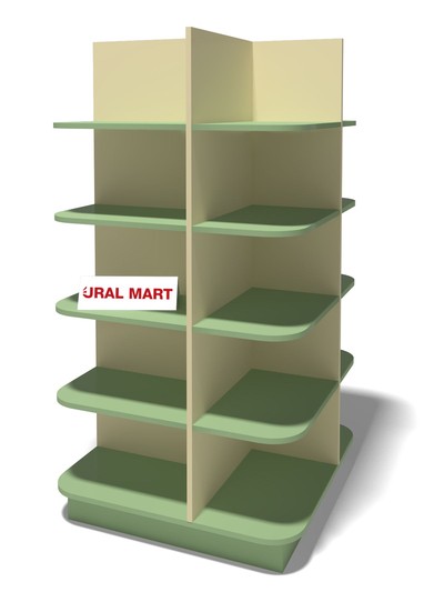 Стеллаж островной СО-006 