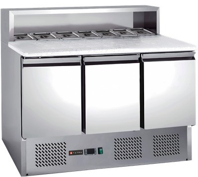 Холодильный стол для пиццы Tatra TPZGNL3 V ST (каменная столешница)