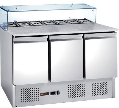 Холодильный стол для пиццы Tatra TPZGNL3 VG ST (каменная столешница)