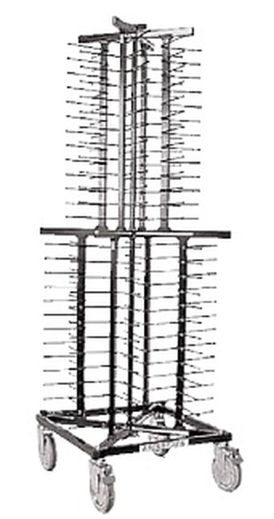 Тележка для тарелок Paderno 60х60х179 см (104 шт)
