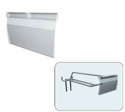 Ценникодержатель 39х72 мм для крючков выпуклый