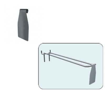 Ценникодержатель для двойных крючков нерж. 27,2х55 мм