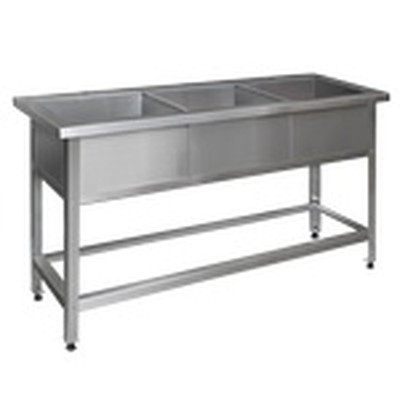 Ванна моечная сварная Финист ВМН-3 (1800х600х850) каркас уголок нерж.