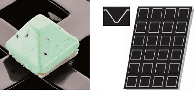 Форма для выпечки гибкая Paderno (пирамида 71х71мм)