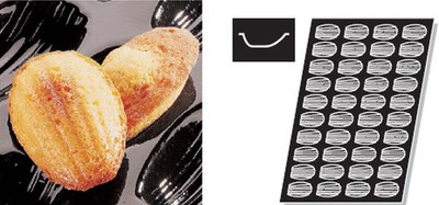 Форма для выпечки гибкая Paderno (овал 51x31 мм)