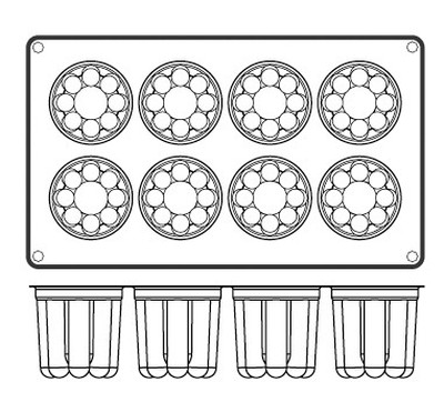 Форма для выпечки гибкая Paderno 47742-52