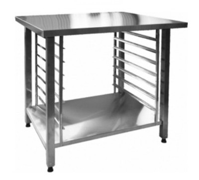 Подставка ППК 1 ряд направл. на 6 уровней, для  противней (460*330) каркас сварной труба нерж.40*40 мм, 700*700*700 мм