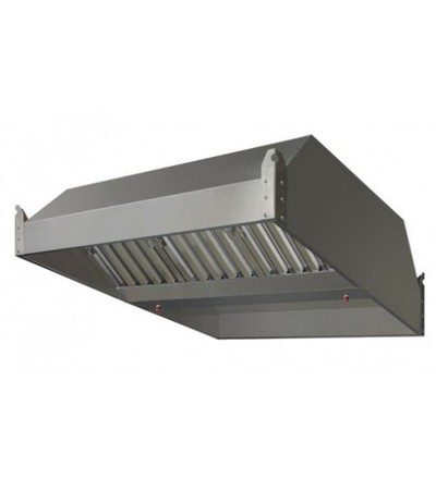 Зонт вытяжной нержавеющий островной Финист ЗВН-04 (1500х1100х400)