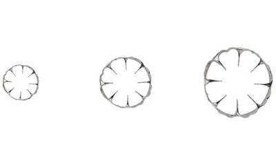 Набор форм для выпечки Paderno (ромашки) 3 шт