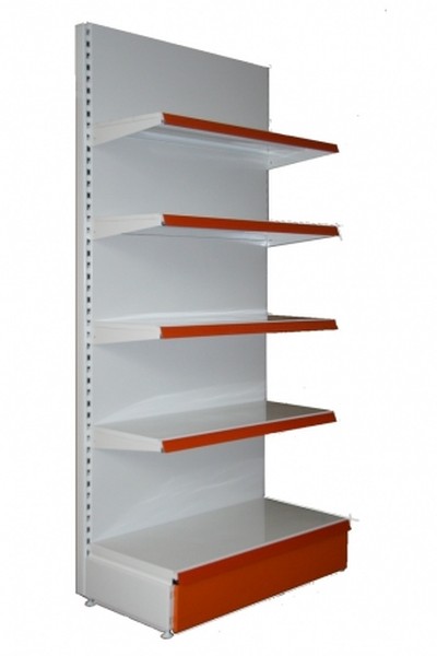 Стеллаж для магазина пристенный Купец 1000х400х2000 (без фриза)