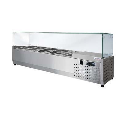 Настольная холодильная витрина ToppingBox НХВсп-5 (с прямоугольным стеклом)