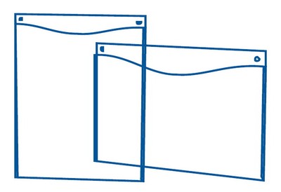 Настенная подставка А4 вертикальная