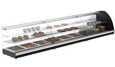 Нейтральная настольная витрина Полюс A57 N-1,2-1 (1,2 Арго XL 0430 нерж)