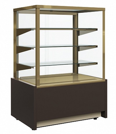 Витрина для шоколада Carboma ВХСв-1,3д Cube (KC70 VH 1,3-1 LIGHT Chocolate)