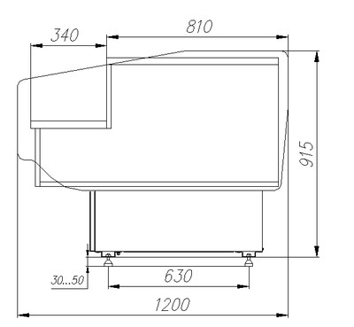 Прилавок Carboma Atrium G120 N 0,94-7 KombiLux (снято с производства)