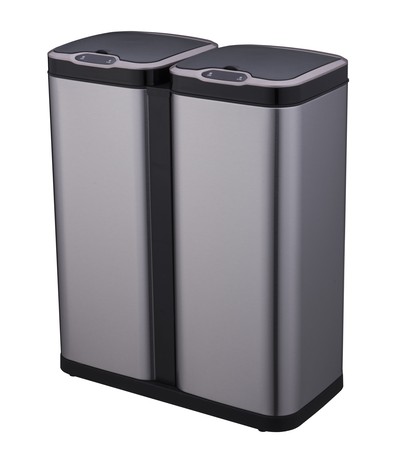 Ведро для раздельного сбора мусора, сенсорное, 2 емкости, Foodatlas  JAH-8523, 60л