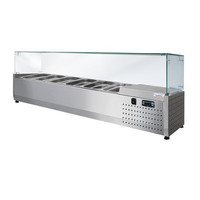 Настольная холодильная витрина ToppingBox НХВсп-6 (с прямоугольным стеклом)