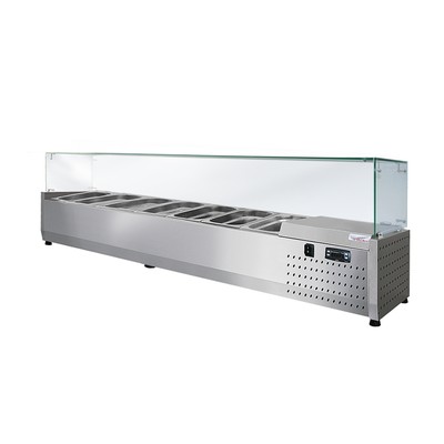 Настольная холодильная витрина ToppingBox НХВсп-7 (с прямоугольным стеклом)