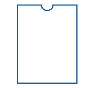 Карман плоский А4 с вырубкой