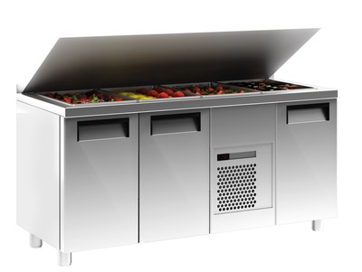Холодильный стол для салатов Полюс T70 M3sal-1-G 0430 (SL 3GNG Carboma)