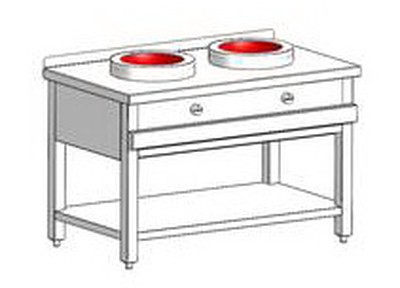 Индукционная вок-плита большая ETK-I-W 732217 с краном