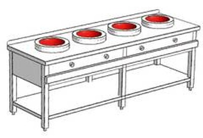 Индукционная вок-плита большая ETK-I-W 732417