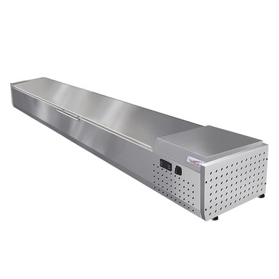Настольная холодильная витрина ToppingBox НХВкр-8 (с крышкой)