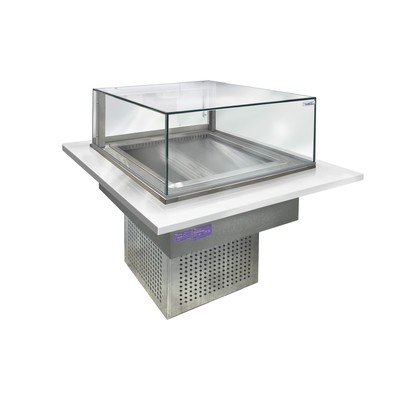 Встраиваемая кондитерская витрина Финист Glassier G-10/7/3