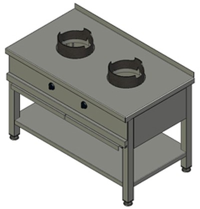 Газовая вок-плита большая KSW 02 8785