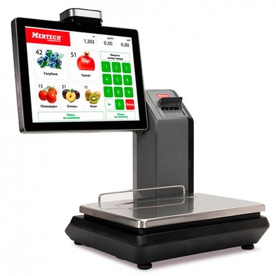 Весы самообслуживания Mertech M-ER 725 PM VISION с сенсорным экраном
