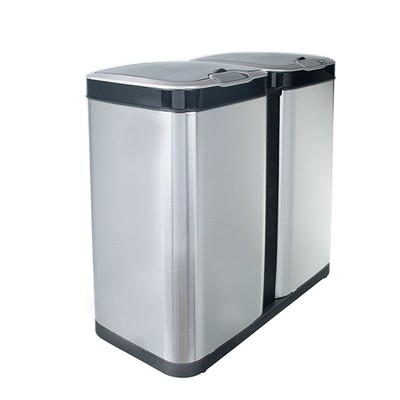 Ведро для раздельного сбора мусора, сенсорное, 2 емкости, Foodatlas  JAH-8522, 50л