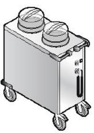 Подогреваемый диспенсер для тарелок Emainox 8CSPC 