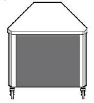 Прилавок угловой Emainox 8EAI 90°