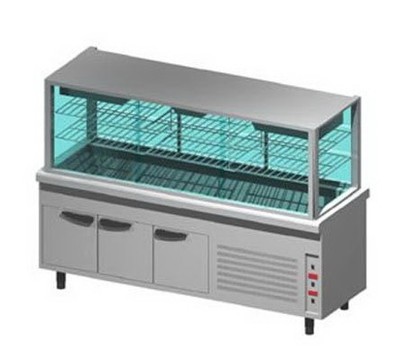 Прилавок-витрина для холодных блюд Emainox 8VTRVVR22 