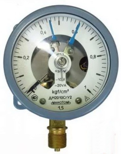 Манометр ДМ 2010-СГ бх1.0 для котлов Abat КПЭМ-100/9Т, КПЭМ-160/9Т