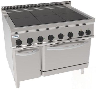 Плита 6-конфорочная 700 серии Tecnoinox PFU105E7